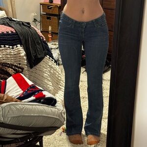 Converse Dark Blue Women's Low-Rise Bootcut Jeans